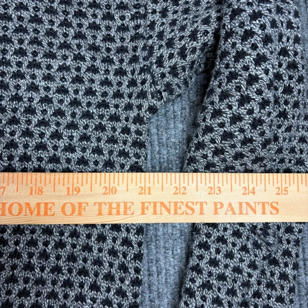 Vintage Jantzen‎ Sweater Men's M 90s Made in USA Geometric Knit Crewneck Gray